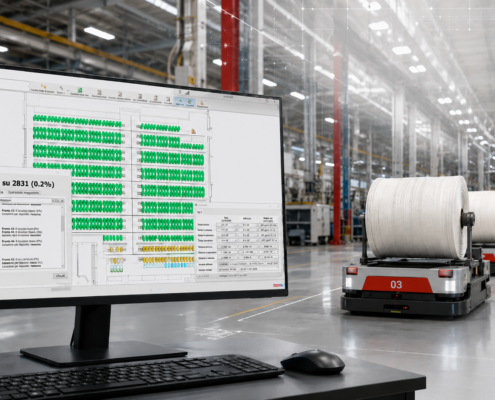 agv e simulazione digital twin