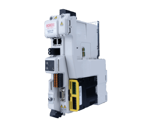 azionamento nidec digitax m753 Modulo elettronico industriale con connettori e interfacce, progettato per l'automazione avanzata dei processi.